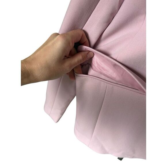 Abercrombie & Fitch Pink Blazer size M Padded Shoulders - Picture 10 of 11